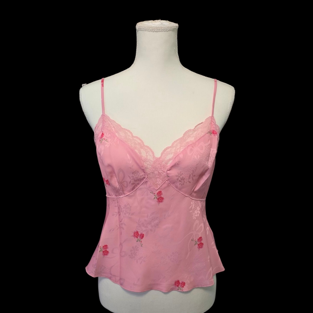 LoveShackFancy Pink Lace Camisole